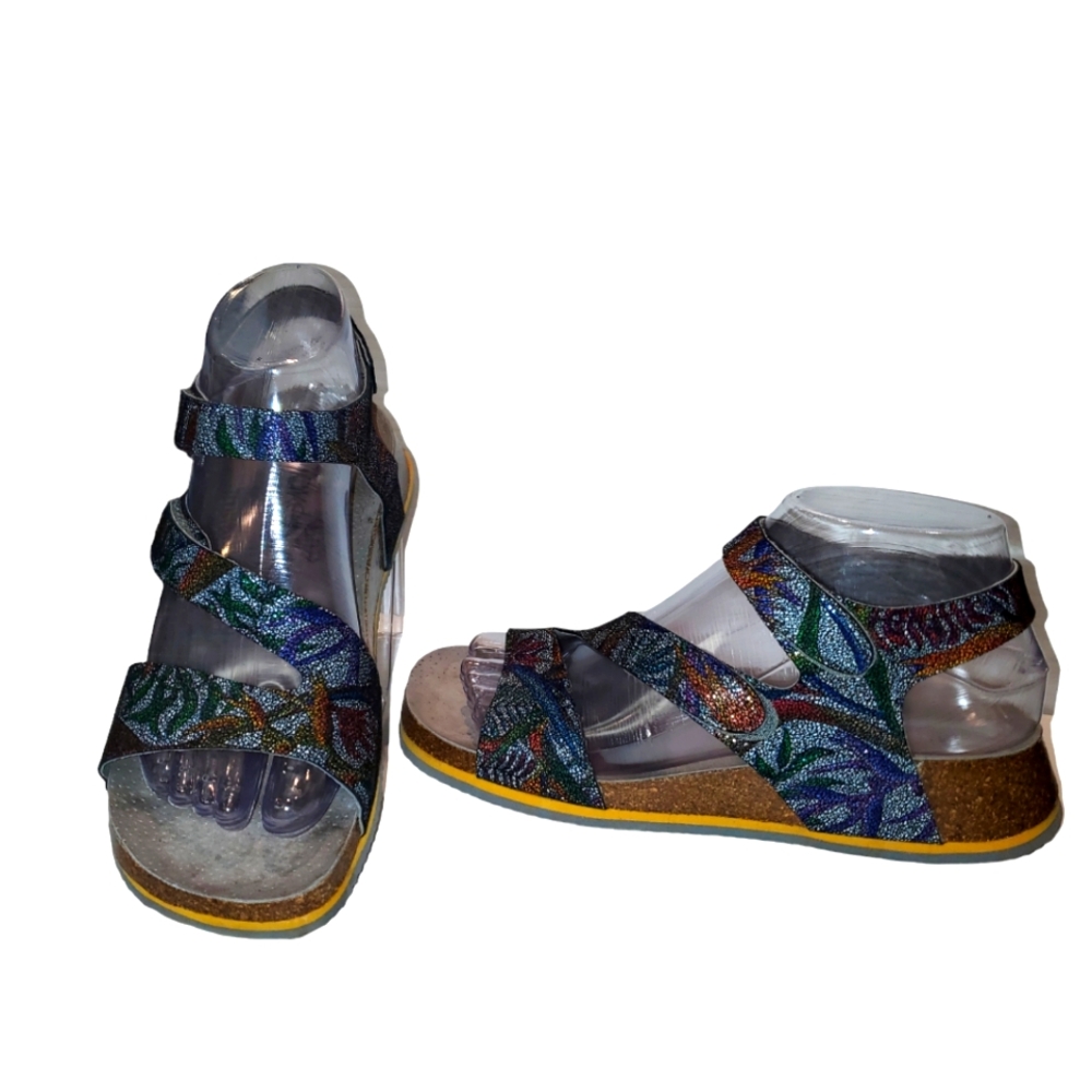 TakeMe, leather sandals, sz 38